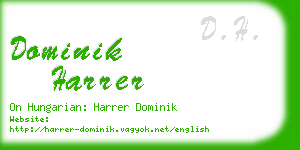 dominik harrer business card